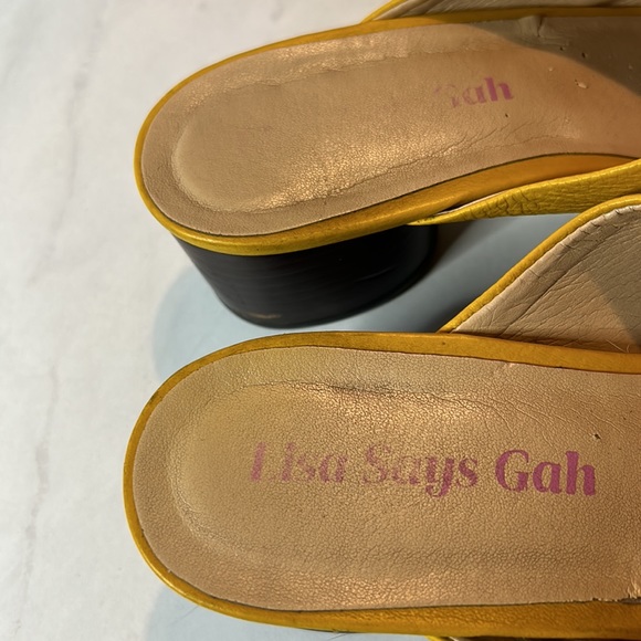 Lisa Says Gah 'Lou Mule’ Size 9 Canary Yellow - Picture 12 of 14